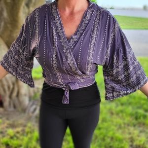 Tie Waist Cropped Top